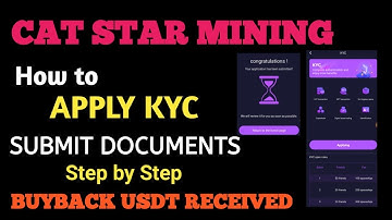 #CatStar Mining - How to Apply KYC & Submit Documents Step by Step | BuyBackSDT Received