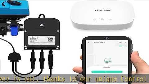 YoLink Smart Water Leak Protection System Kit: Bulldog Valve Robot, Smart Valve Controller 2, 3 Wat