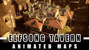 Elfsong Tavern - Baldurs Gate | Descent Into Avernus Compatible | Beneos Animated DnD TTRPG Maps