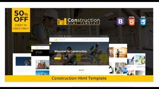 The Construction - Responsive HTML5 Template for Construction  | Themeforest Download Profile
