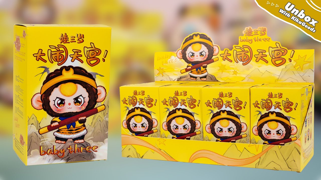 Unboxing Baby Three Havoc in Heaven Series Plush Blind Box