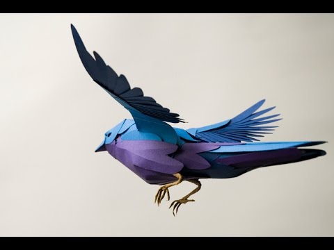 how to make easy paper birds youtube