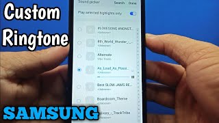 How to set custom ringtone on Samsung Galaxy A02