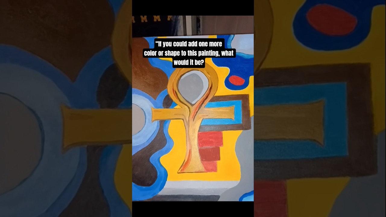 ✨Painting the Ankh ✨ Symbol of Life | Abstract Art 