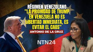 "La prioridad de Trump en Venezuela no es libertad inmediata, es evitar el caos": Antonio De la Cruz