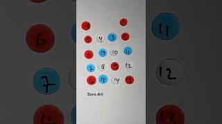 Drawing A Starlight Line Path With Number 1 To 18 #line #art #maths #numbers #shorts