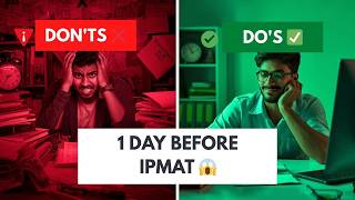 Final 24 Hours Before IPMAT Indore 😨 | Avoid These Mistakes! #imskanpur #ipmat #education