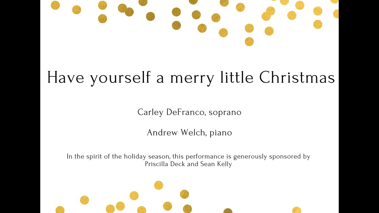 Have yourself a merry little Christmas with Carley DeFranco and Andrew Welch