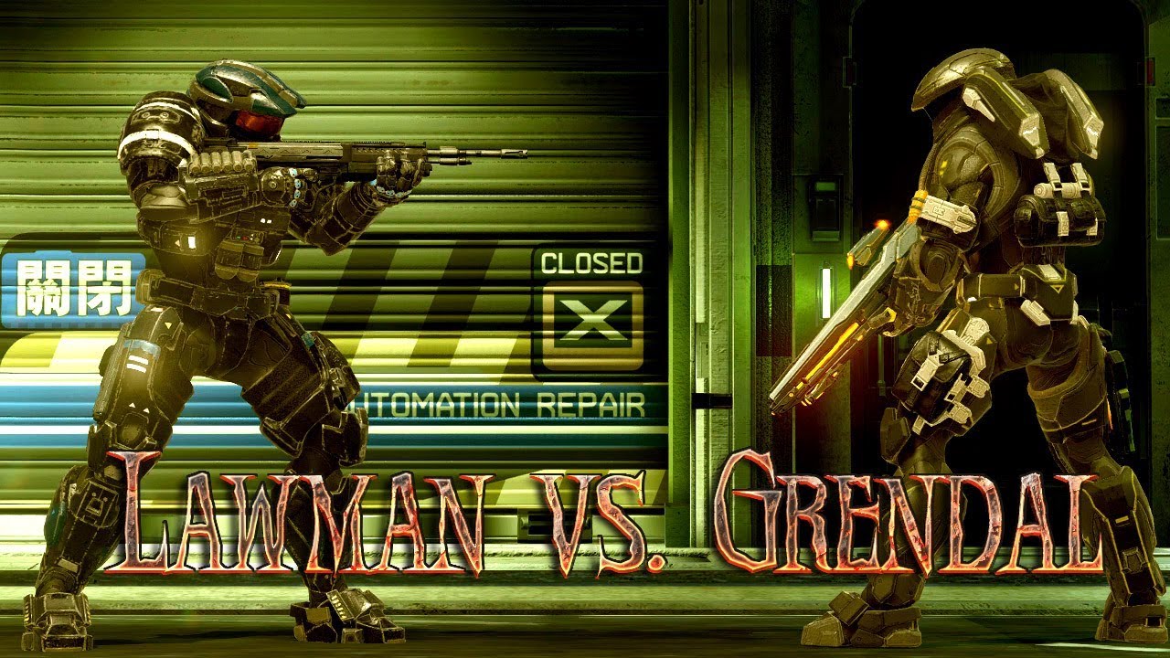 Lawman vs Grendal Trailer ( Scrapped Halo 5 Machinima) 