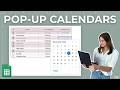 EASY Google Sheets Pop-Up Calendar Date Picker Tutorial