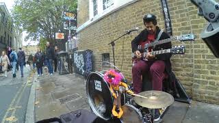 Vignette de la vidéo "Hey Joe - One Man Band Busking - Lewis Floyd Henry - Bricklane London"