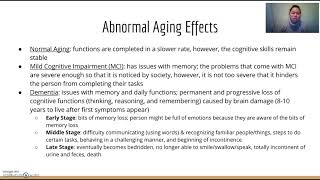 Psych 101 Final Video (Aging: Its Effects & Coping Methods)