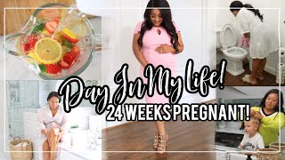 Day In My Life Pregnant!! Cleaning, Get Ready With Me + Summer Date Night Outfit Ideas!!