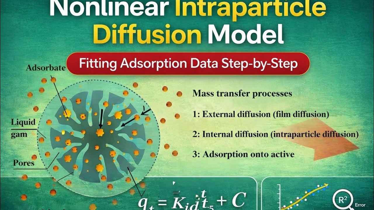 Nonlinear Intraparticle Diffusion Model | Fitting Adsorption Data Step ...