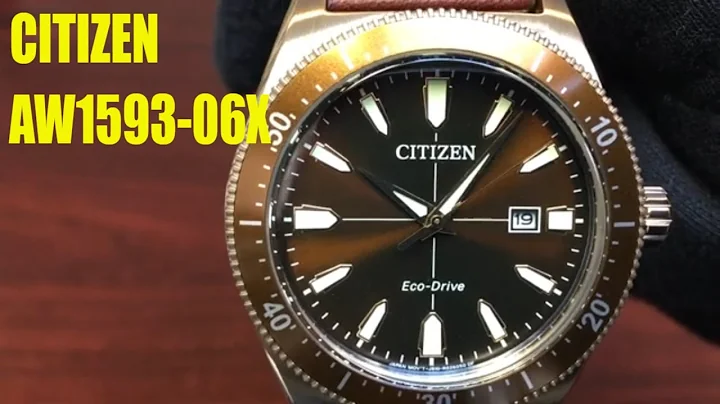 Citizen Eco-Drive Brycen Brown Solar Powered Watch...