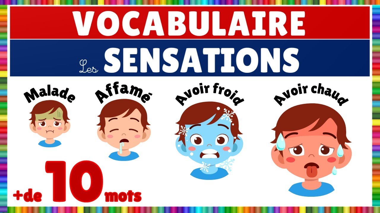 Vocabulaire : les sensations || Français - YouTube