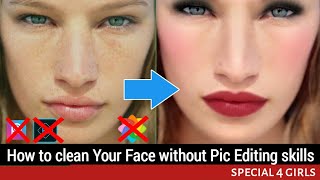 Makeup your face on Android mobile || Make skin fair/clean face using Android App 2018 hindi/urdu screenshot 2