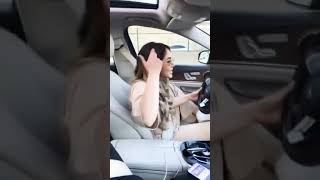 New Tik Tok trending video Turkish girl @aleyna dalveren sing a Arabic song in Mercedes car