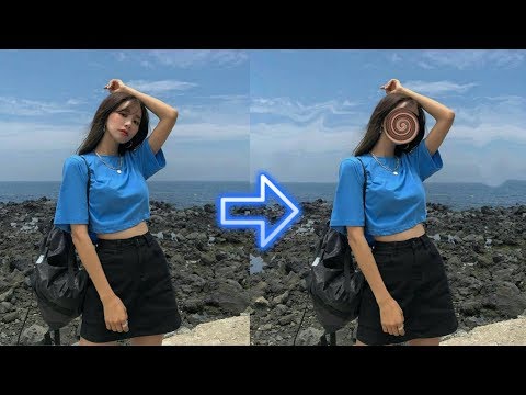 Cách chỉnh mặt xoáy bằng picsart