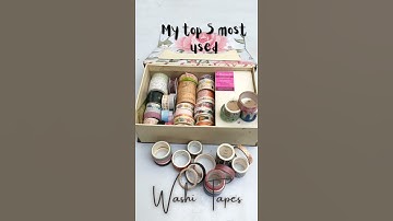 My Top 5 Most Used Washi Tapes #Shorts