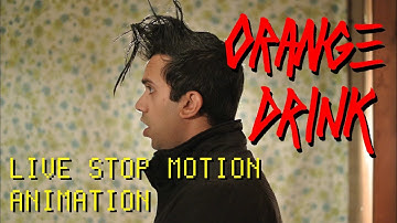 Orange Drink - April Fools [Live Stop Motion Animation Music Video] (standing still for one hour!)
