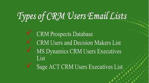 CRM Users Email Lists-B2B Capricorn