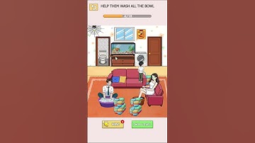 Tricky Twist Puzzle Level 54 help them wash all the bowl