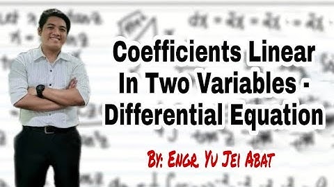 Coefficients Linear in Two Variables - Differential Equation