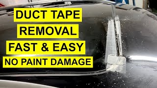 How To Remove Duct Tape Residue From Car - No Paint Damage - Fast & Easy DIY