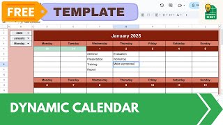 Google Sheets Calendar That Organizes Your Life Automatically!