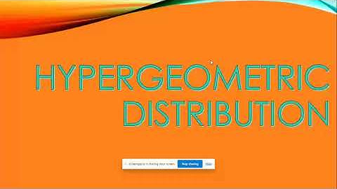 Hypergeometric distribution mean and variance degree 1 year sem 2