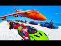 Carros Loucas com Homem Aranha e SuperHeróis! Crazy Cars and Spider-man Rocket Сhallenge GTA 5