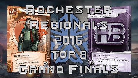 Netrunner Rochester Regionals 2016 - Grand Finals (Game 1) - Whizzard vs Engineering the Future