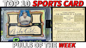 A BABE RUTH CARD WORTH MORE THAN HE WAS PAID TO PLAY BASEBALL? | TOP 10 SPORTS CARD POTW | EP. 93
