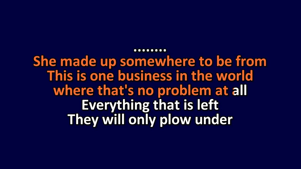 Tom Waits - Dead And Lovely - Karaoke Instrumental Lyrics - ObsKure