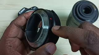 How to Attach Canon EF or EF-S Lens on Canon R Series Mirrorless Camera Body | Connect Mount Adapter