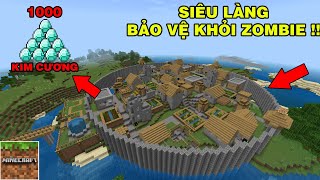 Mình Đã Khám Phá Thành Công | Ngôi Làng Bảo Vệ Khỏi Đại Dịch Zombie | TRONG MINECRAFT PE..!!