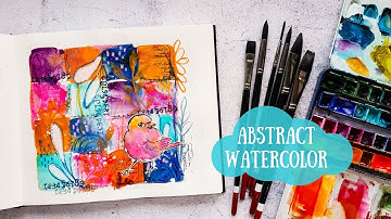 Watercolor Art Journal Page - Mixed Media for Beginners