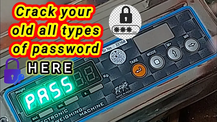 how to Crack password for any Weighing scale