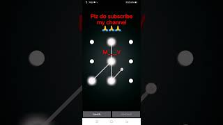 MV||simple screen pattern lock 🔒#lockscreen #lock #screen #pattern