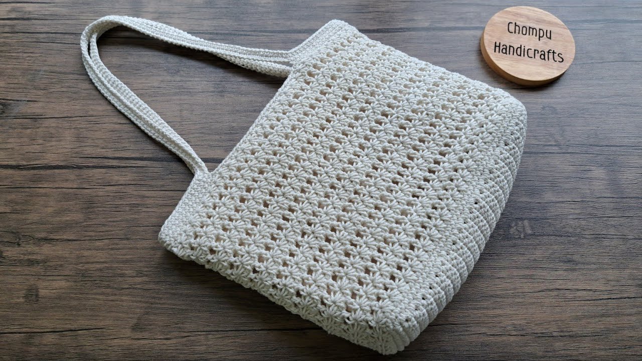 Incredible! Easy Crochet Tote Bag | Air Star Stitch | Chompu Handicrafts