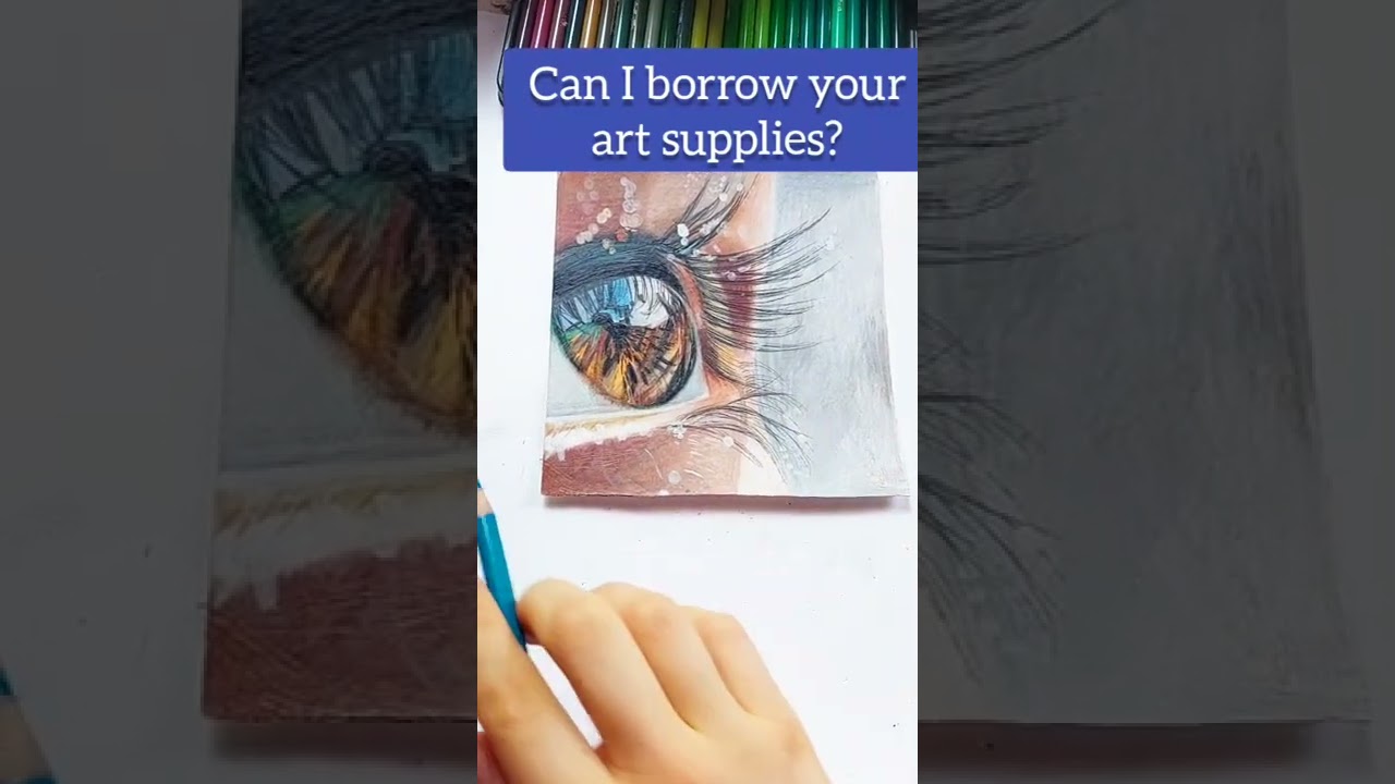 When someone asks to use my art supplies... like no 🥱😩 