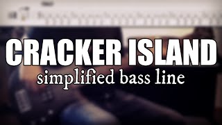 Cracker Island - Gorillaz ft.. Thundercat | Simplified bass line with tabs #27