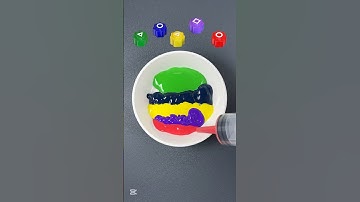 Gonggi | Squid Game Guess The Mixed Color #asmr #satisfying #colormixing #squidgame2 #squidgame