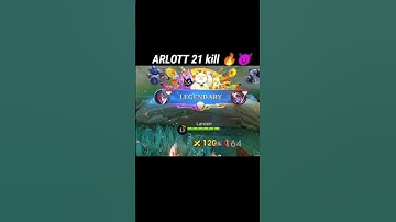 BEST BUILD ONE HIT #arlott #mobilelegends #gameplayarlott