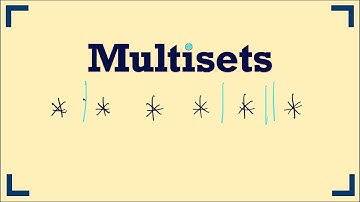 Lecture 8  - MULTISETS and MULTICHOOSE // Combinatorics Discrete Math