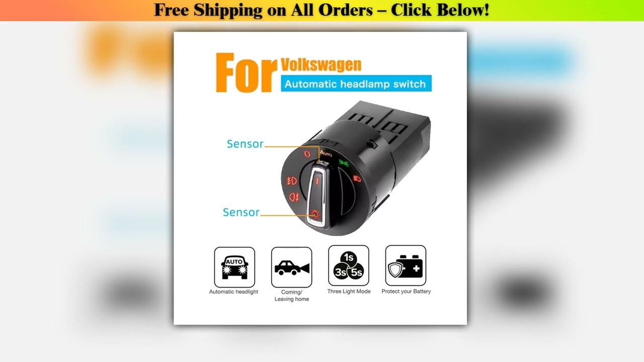 Auto Headlight Lamp Control Switch Light Sensor Fit for Volkswagen Golf MK4 for Passat B5 Polo Bora