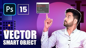 Vector Smart Object  in Adobe Photoshop for Beginners - Class 15 - Urdu / Hindi