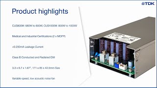 TDK-Lambda CUS800M/CUS1000M Series