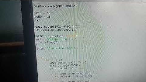 ULTRASONIC SENSOR INTERFACE WITH RASPBERRY PI